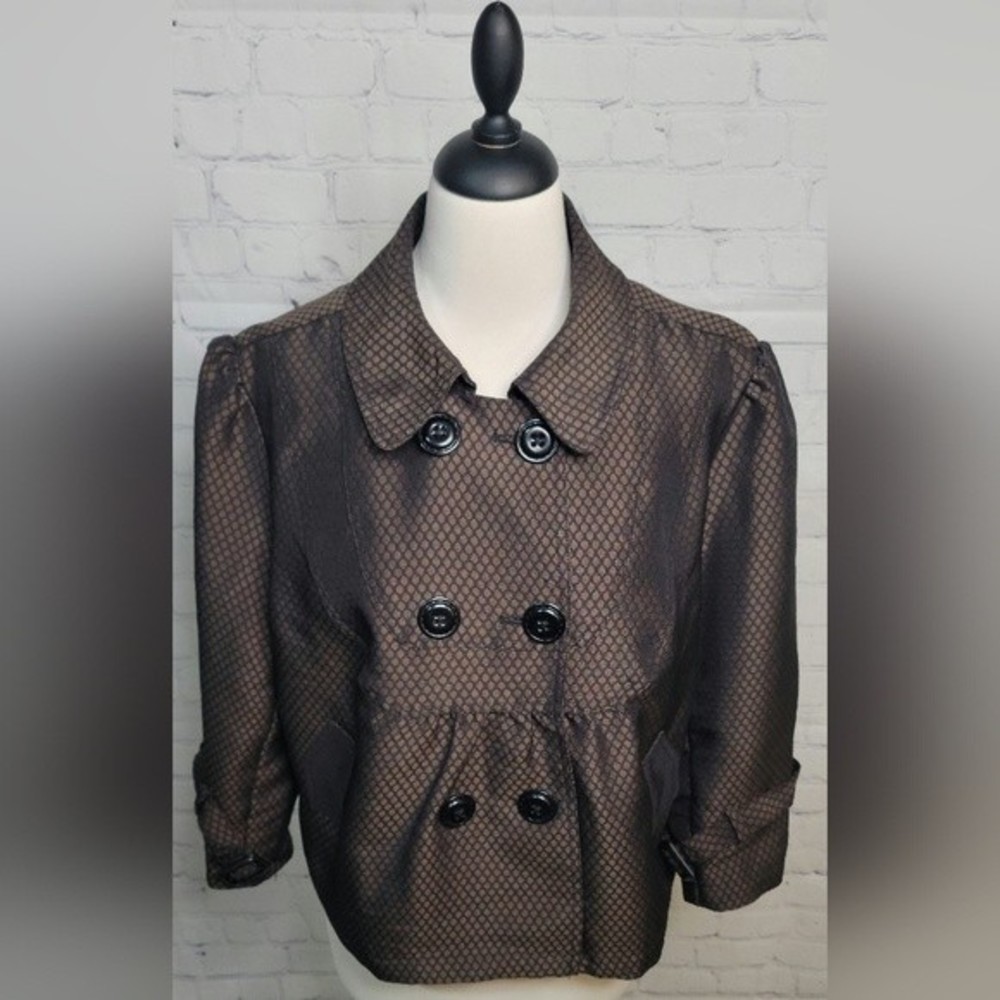 Apt. 9 Brown 3/4 Sleeve Blazer Style Jacket size XL